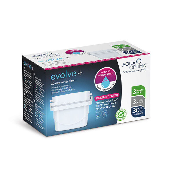Puodelio-filtro filtras Aqua Optima STEPS319 Balta Plastmasinis