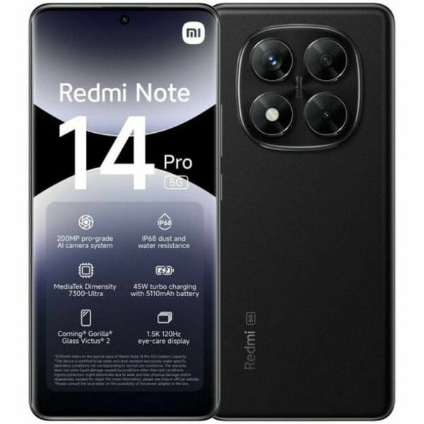 Smartphone Xiaomi Redmi Note 14 Pro 6,67" 12 GB RAM 512 GB Negro