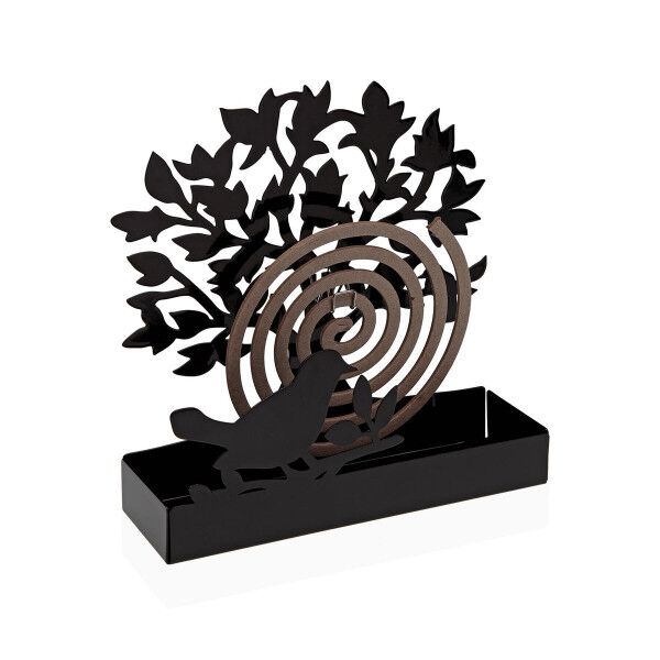 Laikiklis nuo uodų spiralių Versa Juoda Metalinis 5 x 17 x 17 cm Medis