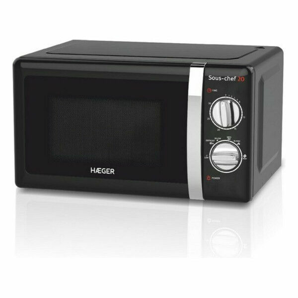 Mikrobangų krosnelė su kepsnine Haeger MW-70B.007A 20 L Juoda 700W