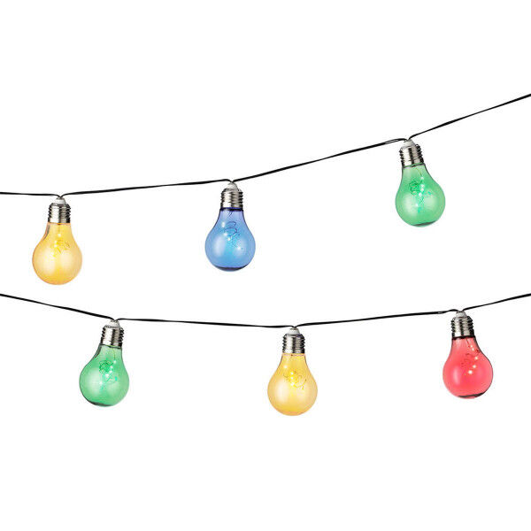 Guirlande lumineuse LED Lumineo Noir Multicouleur Vert tendre 4,5 m LED RGB 10