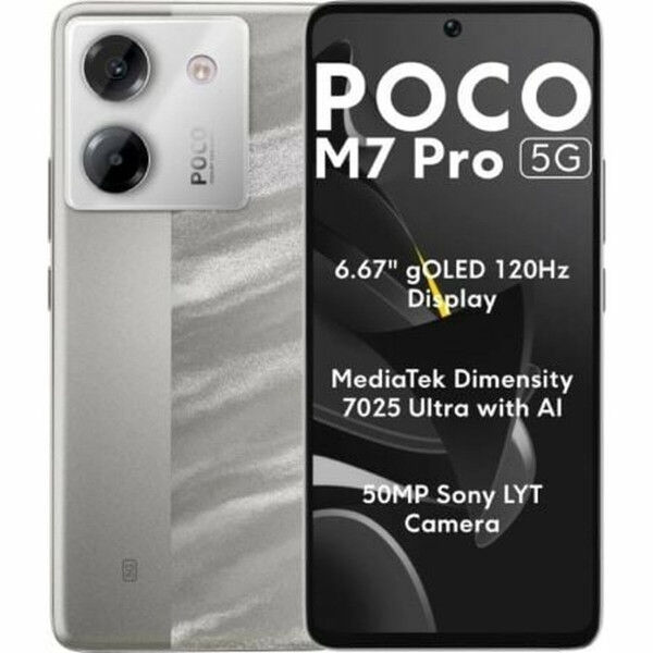 Smartfony Xiaomi POCO M7P 5G 8-256 SV Octa Core 8 GB RAM 256 GB Srebrzysty 6,67"