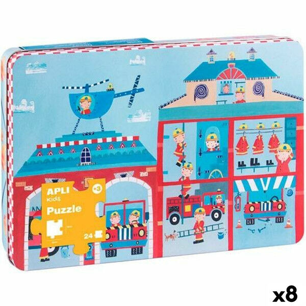 układanka puzzle Apli 48 x 32 cm Strażak 24 Części (8 Sztuk)