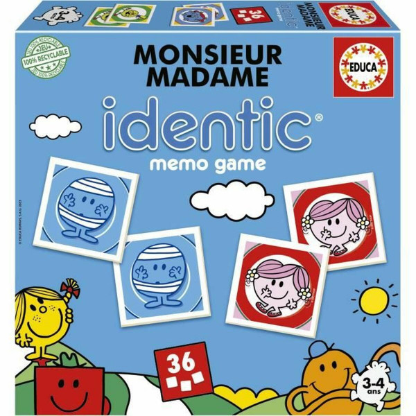 Edukacinis žaidimas Educa Monsieur Madame Identic (FR)