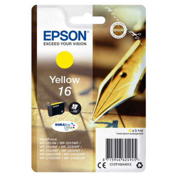 Oryginalny Wkład Atramentowy Epson 16 Żółty