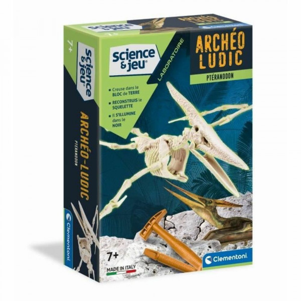 Mokslinis žaidimas Clementoni Archéo Ludic Pteranodon Fluorescencinė