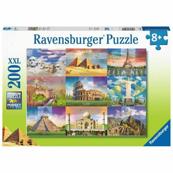 układanka puzzle Ravensburger 13290 XXL Monumentos del mundo 200 Części