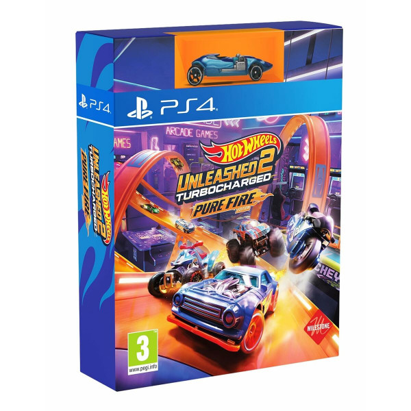 PlayStation 4 Videospiel Milestone Hot Wheels Unleashed 2: Turbocharged - Pure Fire Edition (FR)