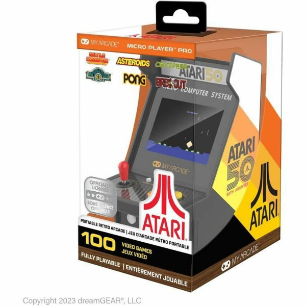 Nešiojama žaidimų konsolė My Arcade Micro Player PRO - Atari 50th Anniversary Retro Games