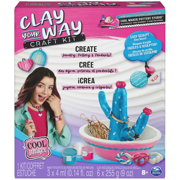 Zestaw do Tworzenia Bransoletek i Naszyjników Spin Master Clay your way Plastikowy