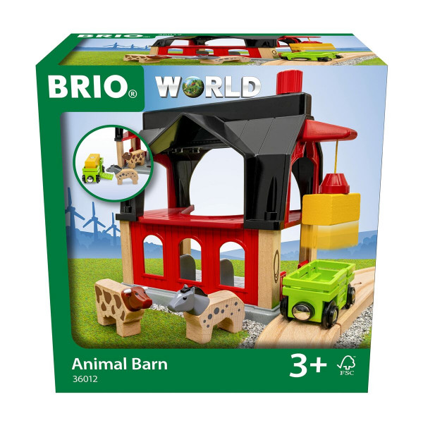Toy set Ravensburger Animal barn Wood