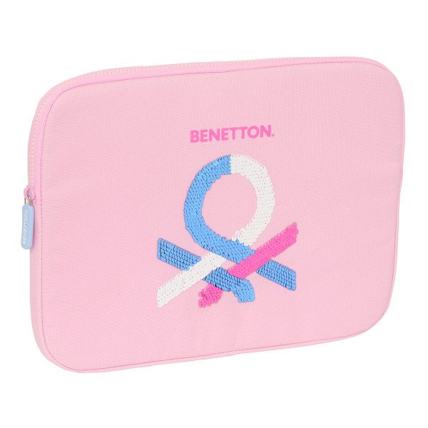 Nešiojamojo kompiuterio dėklas Benetton Pink Rožinė 15,6'' 39,5 x 27,5 x 3,5 cm