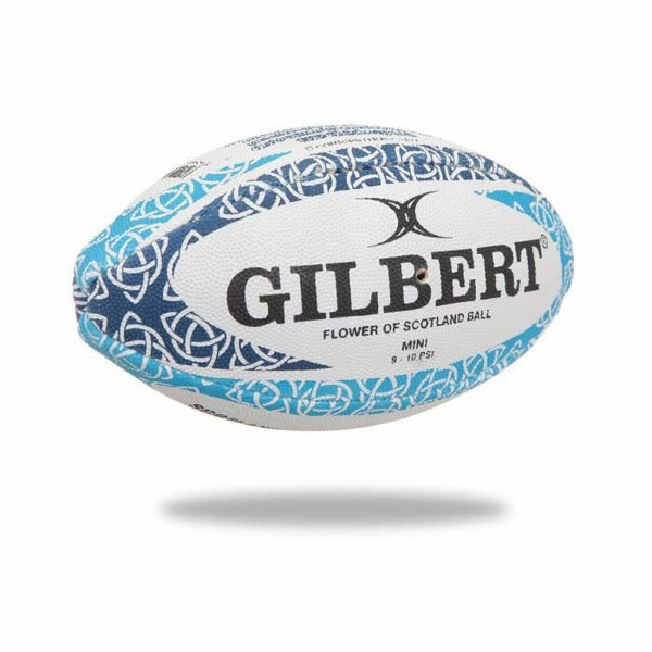 Rugby Ball Gilbert Mini Scotland Flower Weiß