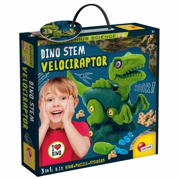 Mokslinis žaidimas Lisciani Giochi Dino Stem Velociraptor