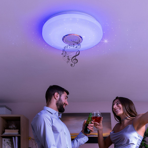 LED lubų šviestuvas su garsiakalbiu Lumavox InnovaGoods