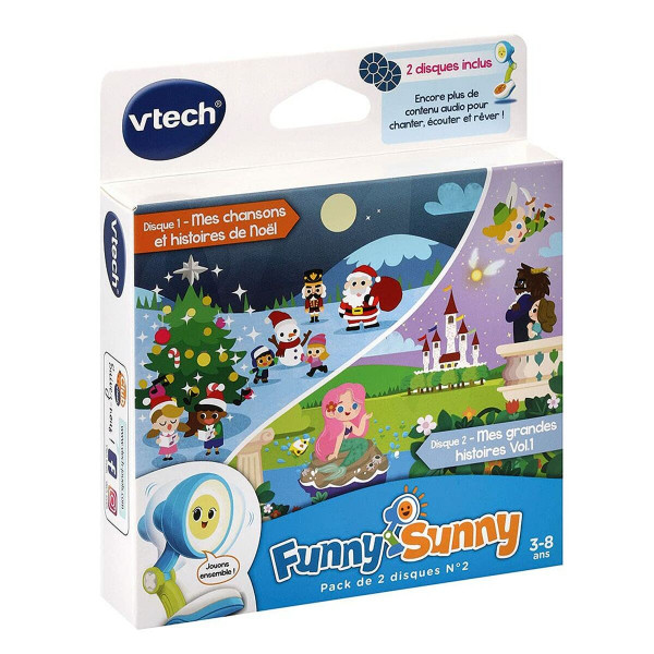 Jouet interactif pour bébé Vtech Funny Sunny - Pack 2 Discs N ° 2 (FR)
