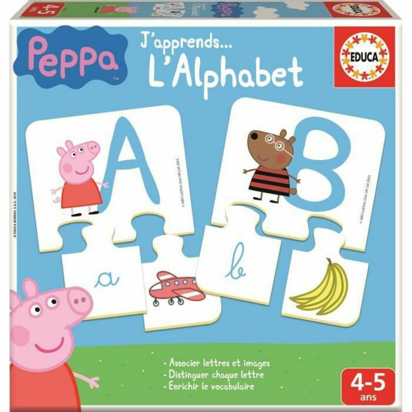 Edukacinis žaidimas Educa PEPPA PIG Abc (FR) Spalvotas (1 Dalys)