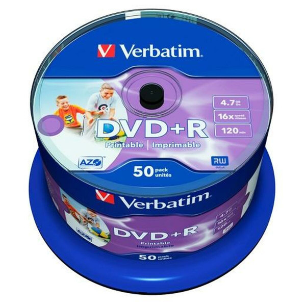 DVD-R Verbatim 50 vnt. 4,7 GB 16x (50 vnt.)