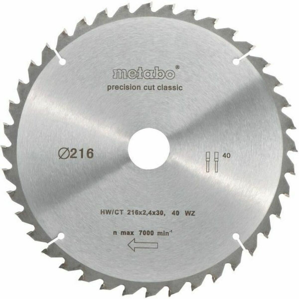 Cutting disc Metabo 628060000 Circular saw Ø 216 mm