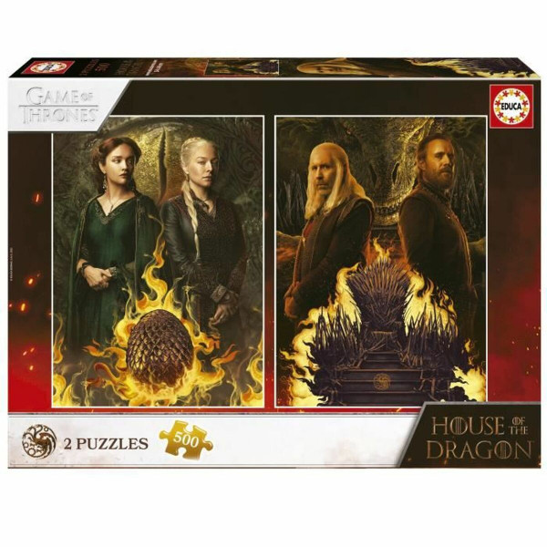 Puzzle Educa House of The Dragon 500 Stücke Puzzle x 2