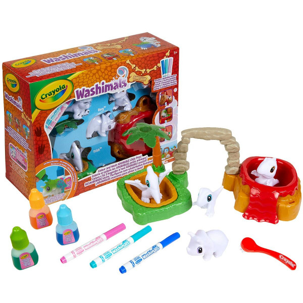 Playset Washimals Dinos Set Jurásico Crayola Washimals Dinosaurs Zestaw do Rękodzieła