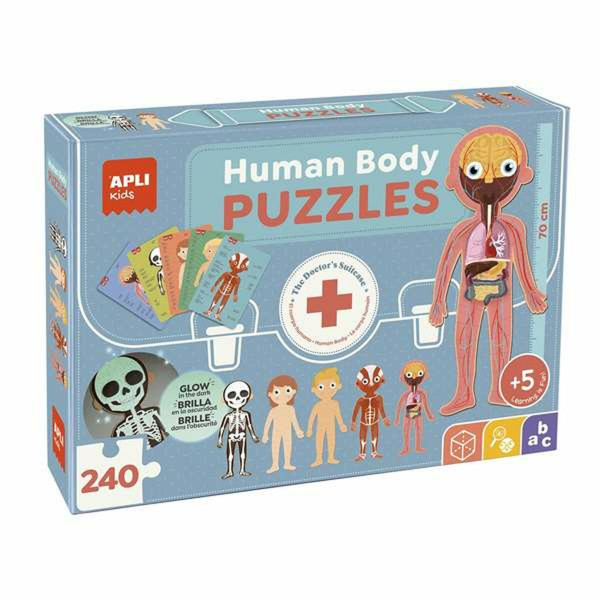 układanka puzzle Apli 19438 35 x 75 x 24 cm Ciało ludzkie 240 Części