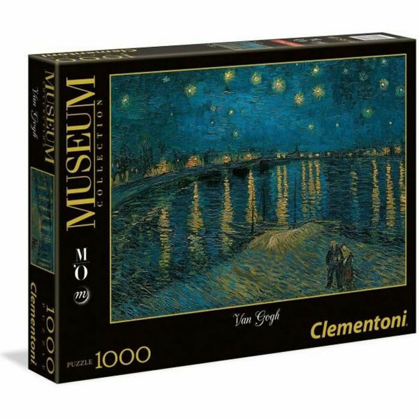 Puzzle Clementoni Museum Collection - Van Gogh Starry night on the Rhone 393442 69 x 50 cm 1000 Piezas