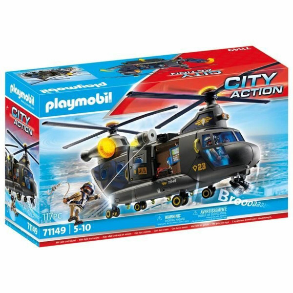 Spielzeug-Set Playmobil Police Plane City Action Kunststoff