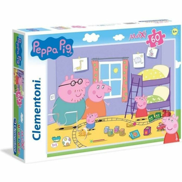 Puzzle dla dzieci Clementoni SuperColor Peppa Pig 26438 68 x 48 cm 60 Części