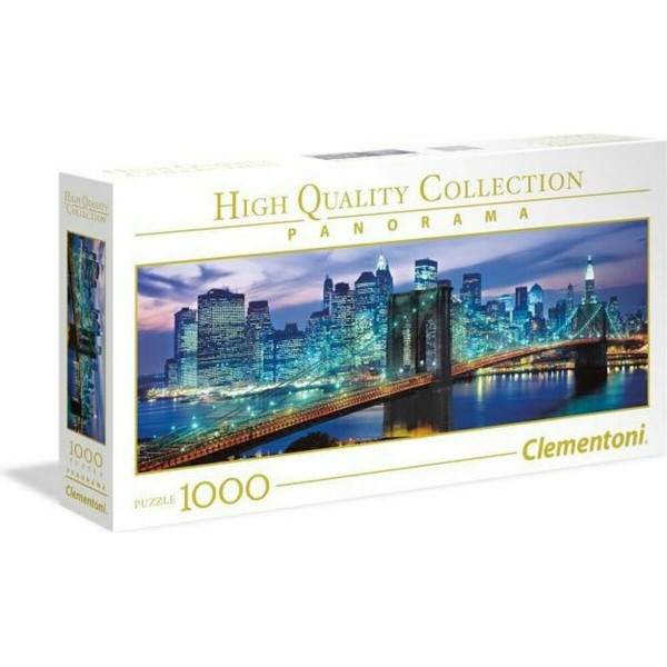 układanka puzzle Clementoni Panorama Brooklyn Bridge New York 39434 98 x 33 cm 1000 Części