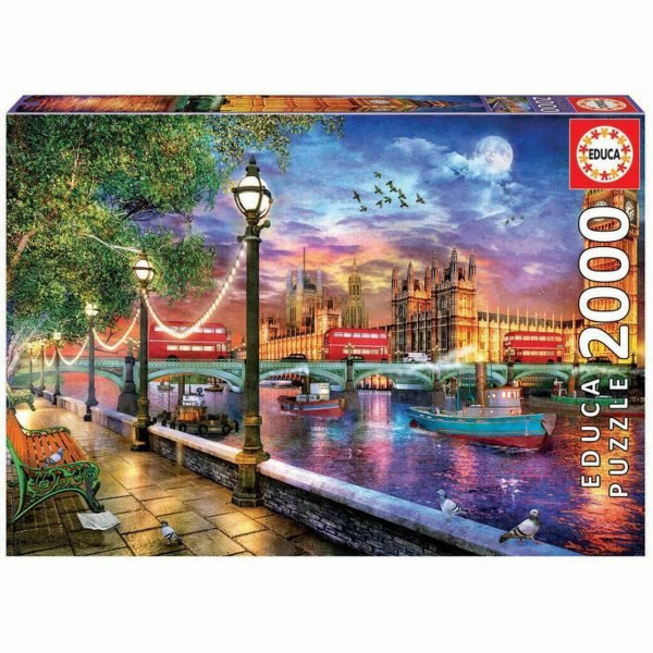 układanka puzzle Educa London at sunset 19046 2000 Części