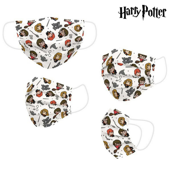 Mascarilla Higiénica de Tela Reutilizable Harry Potter Beige