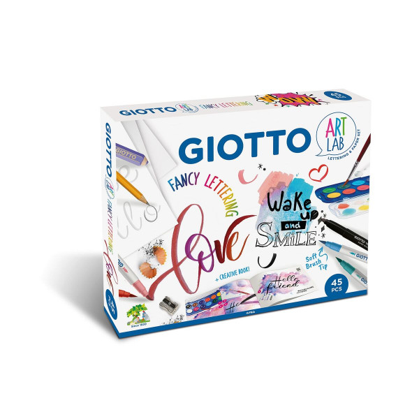 Zeichenset Giotto Art Lab Fancy Lettering 45 Stücke Bunt