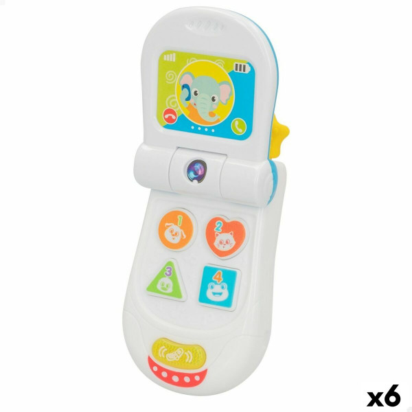Spielzeug-Telefon Winfun 7 x 13,5 x 4,1 cm (6 Stück)