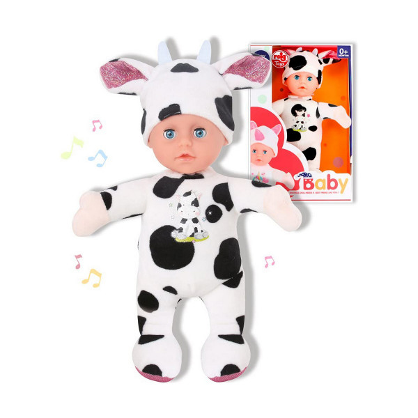 Kūdikio lėlė Reig Pūkuotas žaislas Karvė 25 cm