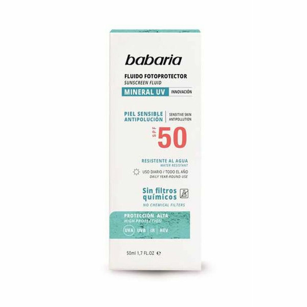 Ochrona Słoneczna Babaria Solar Mineral Uv Spf 50 50 ml