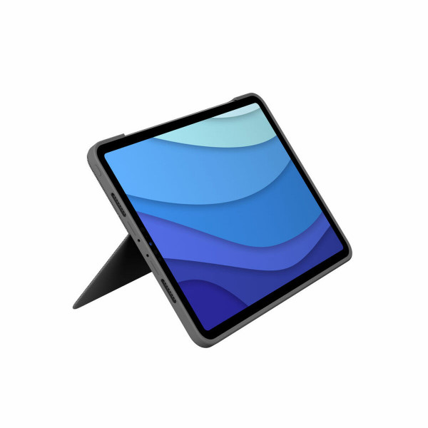 Housse pour iPad + Clavier Logitech iPad Pro 11  iPad Pro 2020 11 Gris Espagnol Qwerty QWERTY