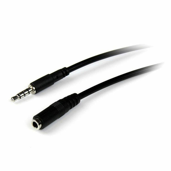 Kabel z rozgałęźnikiem Jack (3,5 mm) Startech MUHSMF2M             (2 m) Czarny