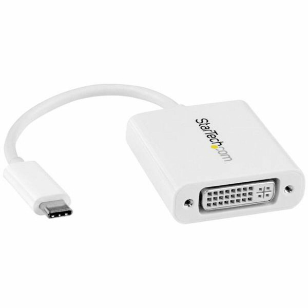 Adapter USB C na DVI Startech CDP2DVIW             Biały