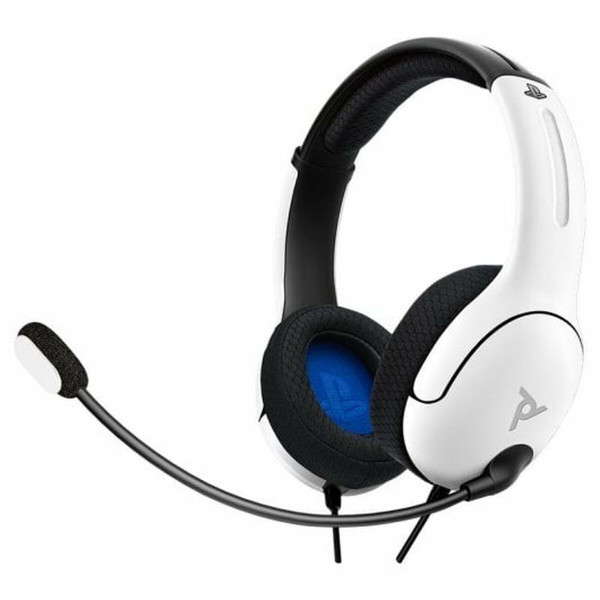 Auriculares con Micrófono PDP 051-108-EU-WH Blanco Negro