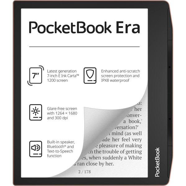 Elektroninė knyga PocketBook 700 Era Copper Juoda 64 GB 7"