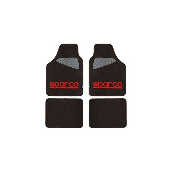 Automobilių grindų kilimėlių rinkinys Sparco SPC1903 Universalus Juoda / Raudona (4 pcs)