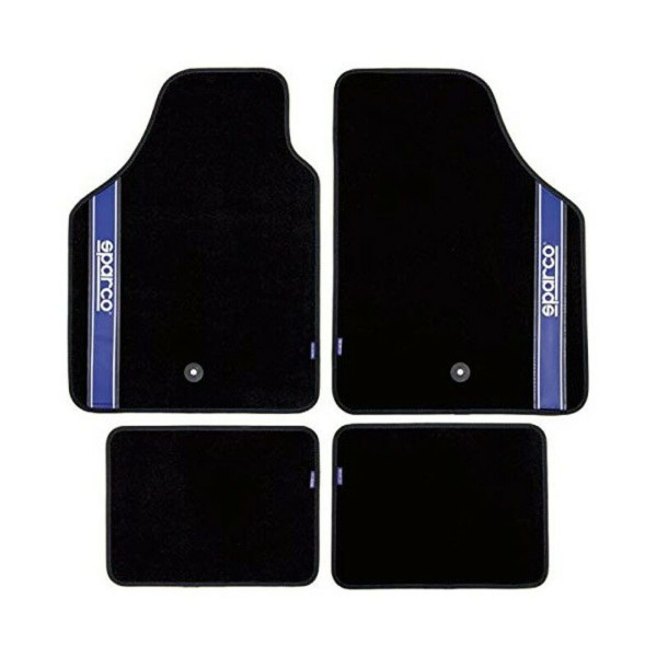 Automobilių grindų kilimėlių rinkinys Sparco Strada 2012 B Universalus Juoda / Mėlyna (4 pcs)