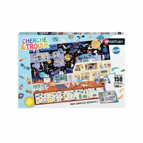 Puzzle Nathan Dans l'espace (Cherche et trouve) 150 Piezas