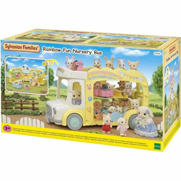 Zubehör für Puppenhaus Sylvanian Families 5744 Rainbow Fun Nursery Bus