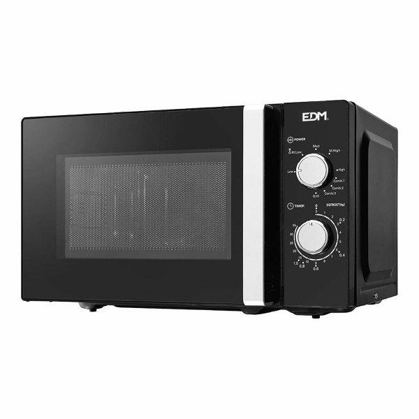 Microondas con Grill EDM 07413 Black Design Negro 1000 W 700 W 20 L