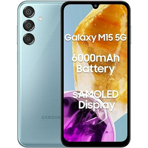Smartphone Samsung Galaxy M15 6,5" Octa Core 4 GB RAM 128 GB Blau