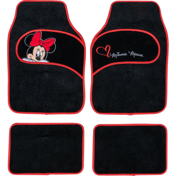 Zestaw Dywaników do Samochodu Minnie Mouse CZ10339 Czarny/Czerwony