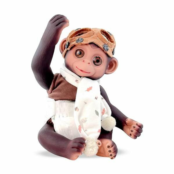 Kūdikių lėlė Berjuan Anireal 35 cm Orlaivio pilotas Beždžionė