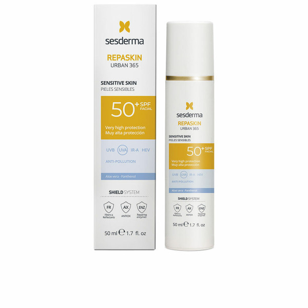 Kremas nuo saulės veidui Sesderma Repaskin Urban 365 SPF 50+ 50 ml Jautri oda